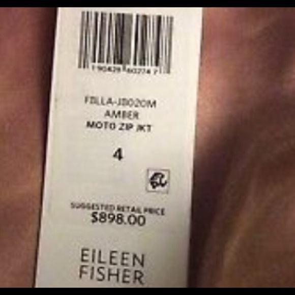 REAL leather jacket!! Eileen Fisher - Picture 7 of 7